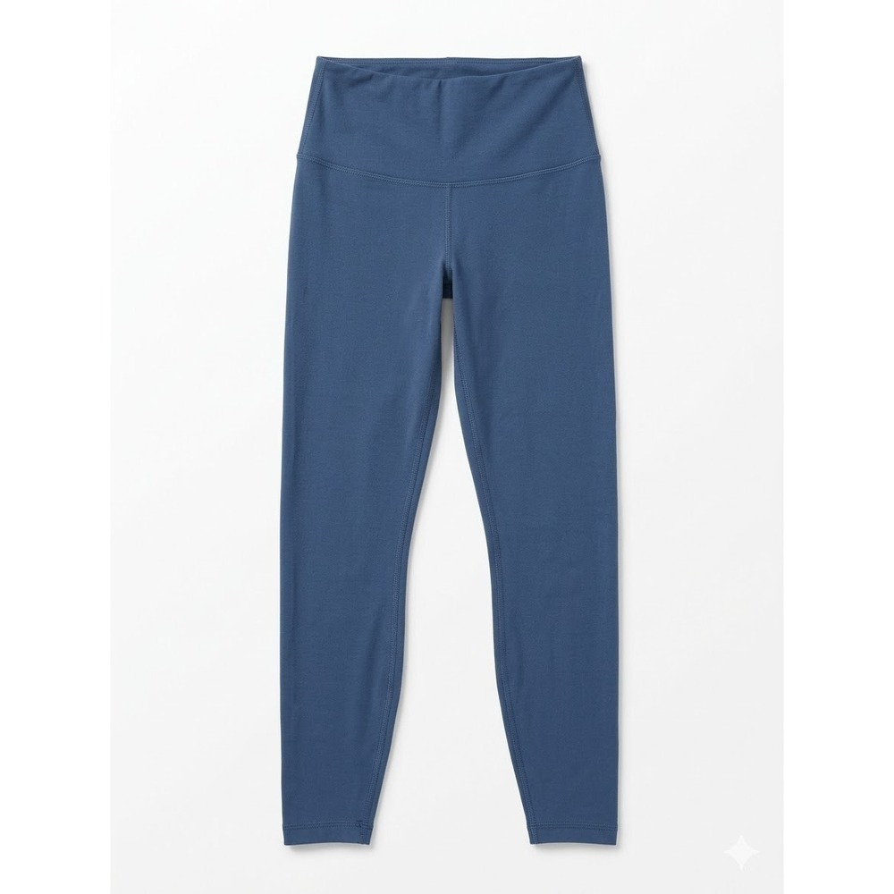 Yogalicious Lux High Rise Waist 7/8 Ankle Leggings Stretch Pants Size Small Blue